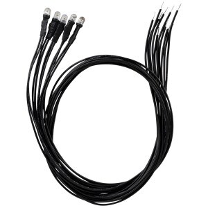 12 Volt Warm White LED Lead Lamp for Marantz Sansui Kenwood Yamaha Sony 5 Pack